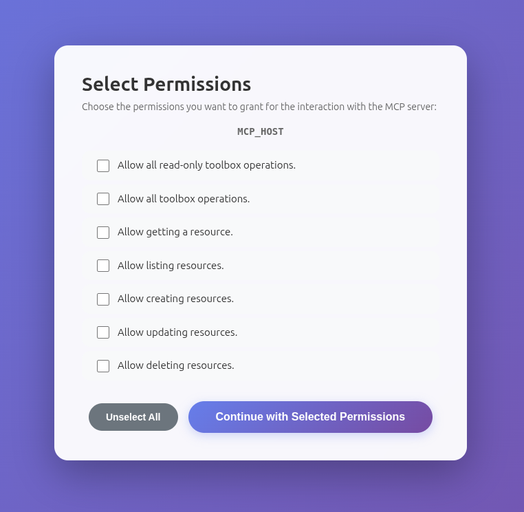 Consent Screen